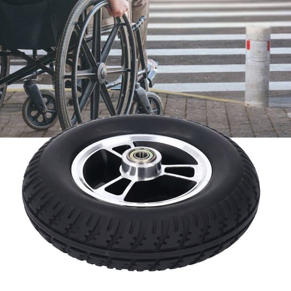Rullstolshjul Halkfritt Däckbyte för Rollatorer, Rullstolshjul och Rullstolar