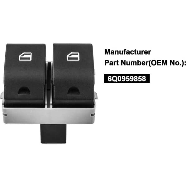 Elektrisk vinduesregulatorafbryder 6Q0959858