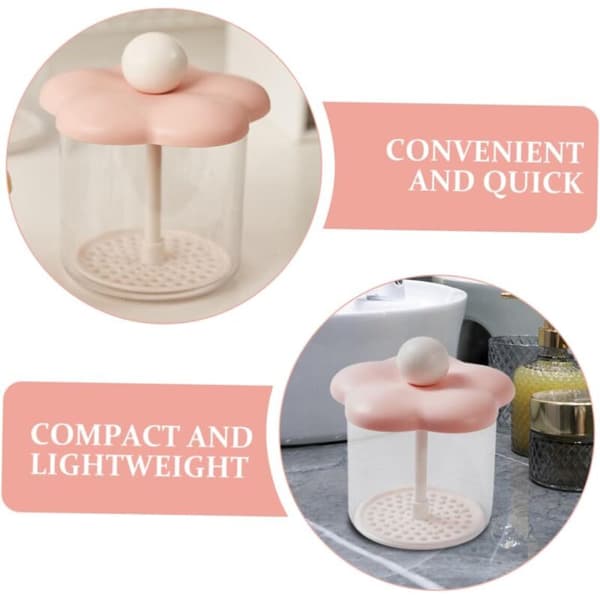 Bärbar 2-pack skumpumpdispenser för schampo, resevänlig, rosa, 10,29 cm