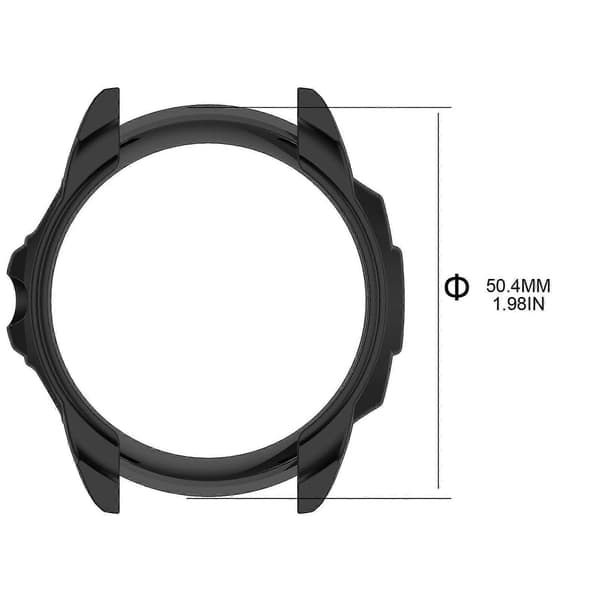 Skærm til etui til Forerunner 955 til Smart Watch-hus til beskyttende sort skal Black