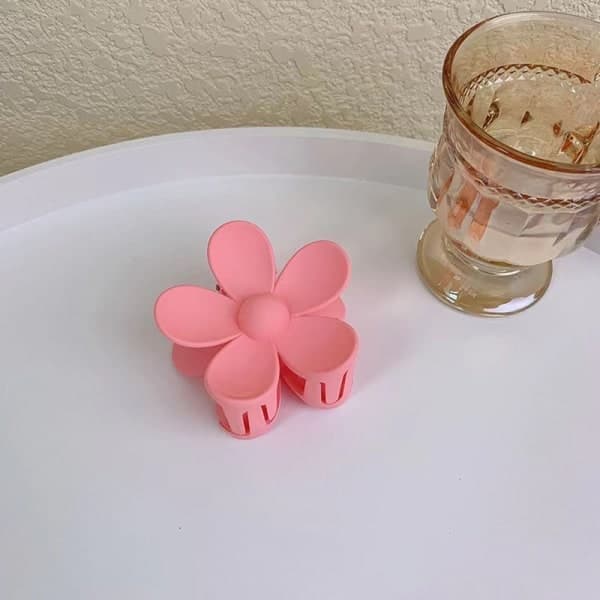 Farverige blomsterhårklemmer Søde stil håraccessories Hårklemme til tykt tyndt hår Blå