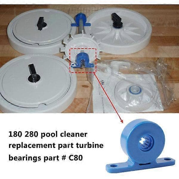 C80 Kullager Kompatibla med Polaris 180 280 Poolgolv Robotdammsugare C80 C-80 (2-pack)
