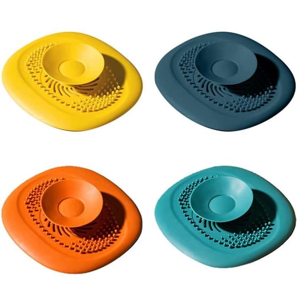 Avloppsplugg, 4-pack - Silikon - Flerfärgad - Universell Vattentät
