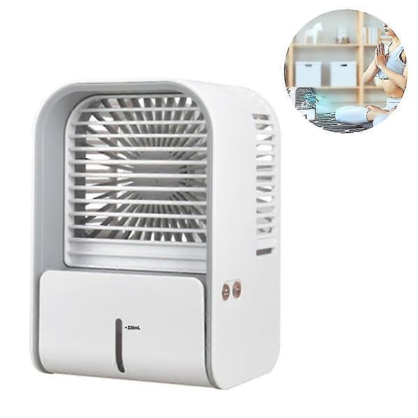 Mini Aircondition Mobil Luftkøler / Luftfugter / USB-blæser med
