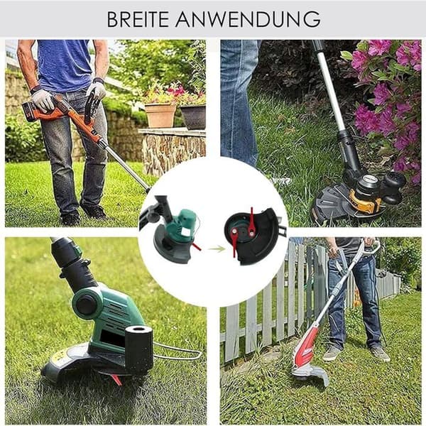 100 stk. erstatningsplastblader for gressklipper og kantklipper, for hage og plen