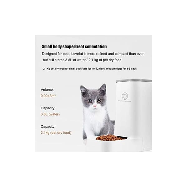 Automatisk Foder-/Vanddispenser Fontæne - 3.75L x 2 Stykker - Hund/Kat Foder/Tilbehør Kæledyrsskål BPA Fri