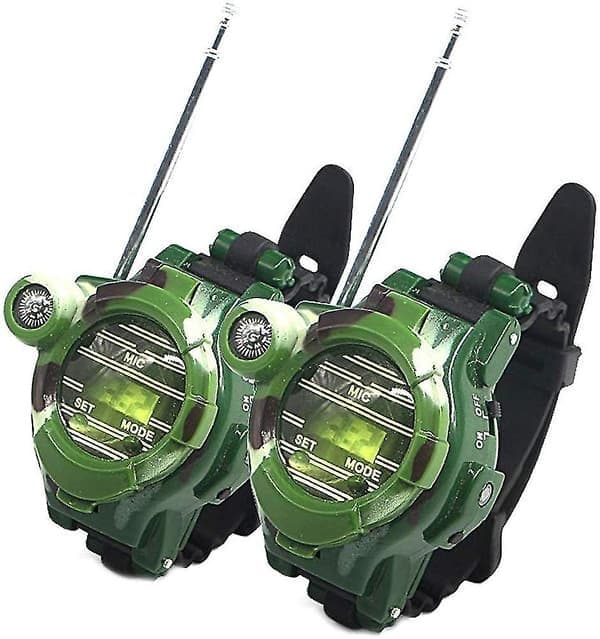 klocka walkie talkies för barn lång räckvidd tvåvägsradio kamouflage