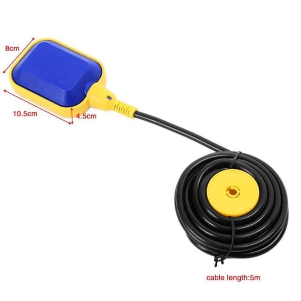 Nivåvippa - 250V - 5m Kabel - Automatisk Kontroll - Dränkbar Pump