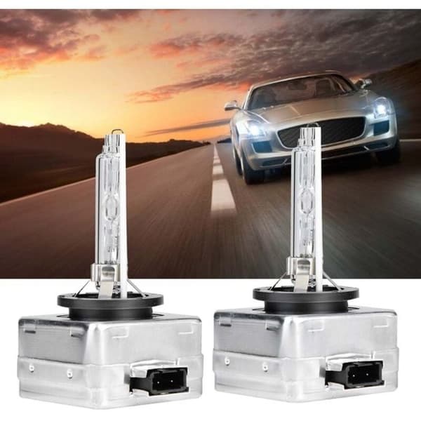 2 stk D1S 6000K 35W bilfrontlykter Xenonlampe erstatningspærer