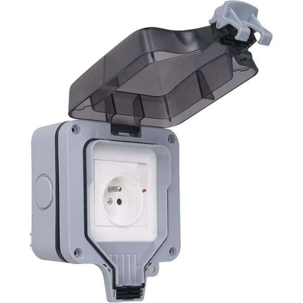 Vanntett veggkontakt B - IP66 - USB - Låsbart deksel