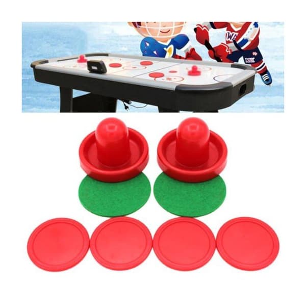 Hjemme Airhockey Sæt - Erstatningstilbehør med 4 Sorte Skøjter