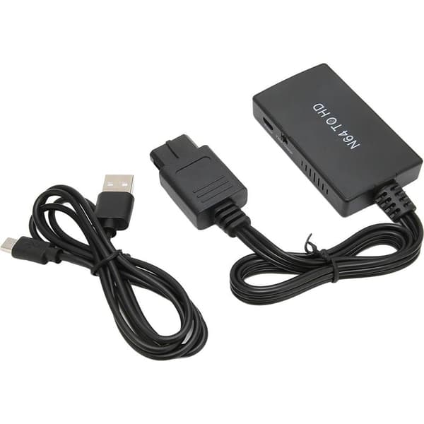 N64 til HD Multimedia Grensesnittkonverterer som støtter 720P til 1080P bytte, Full HD Videoadapter for N64 Skjermmodus, Tilbehør