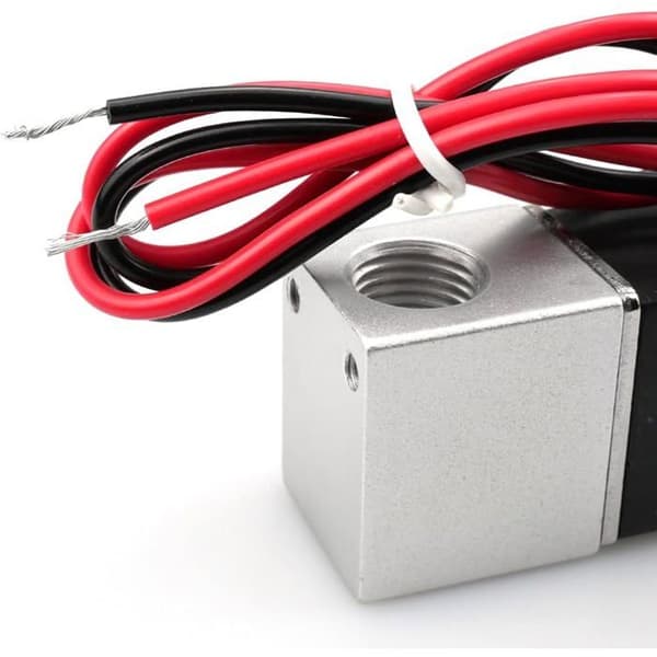 12V DC 1/4\" NPT magnetventil, 2-vejs normalt lukket - aluminium, NBR, rustfrit stål