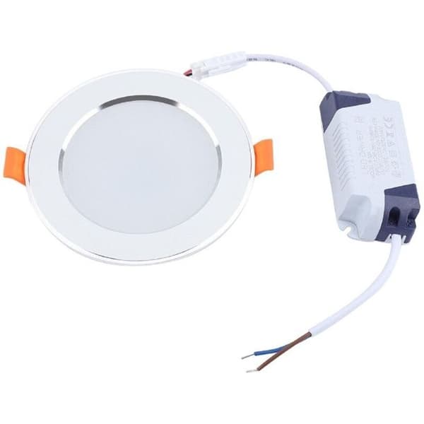 9W LED innfelt taklampe med bevegelsessensor - hvit, 3000-6500K