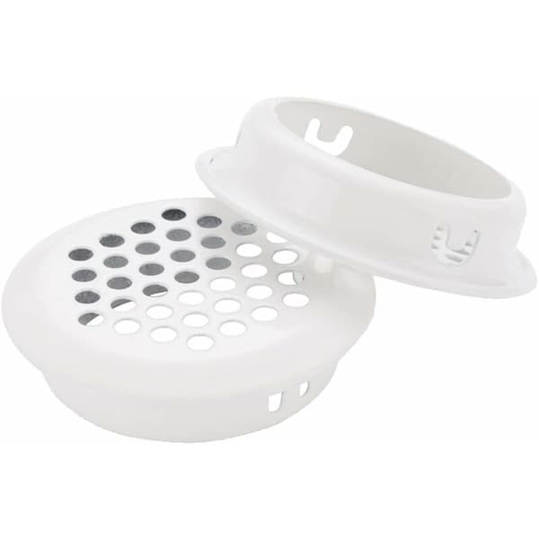 20-delt ventilationsristesæt, 35 mm ventilationsrist, hul, rustfrit stål hvid rund til mig