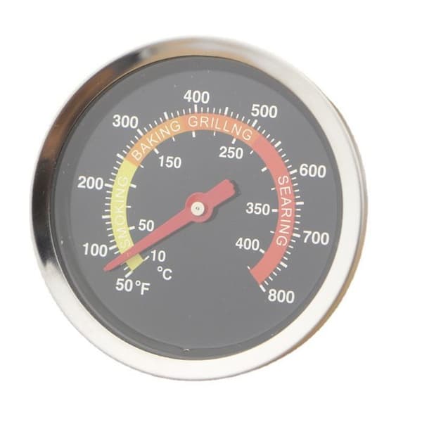 Grilltermometer, universalmodell - Rostfritt stål - Ø60 mm - 100–450°C