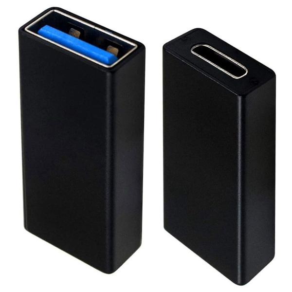 2 stk USB Type C 3.1 hunn til 3.0 A hunn data synkronisering ladeadapter kontakt Ft