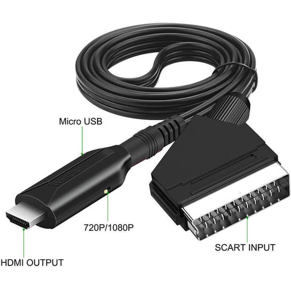 SCART til HDMI lyd- og videoadapter for HDTV/DVD/Set-Top Box/PS3/PAL/NTSC - Starlight høykvalitetskonverter