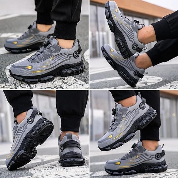 Lette vernesko for menn, pustende arbeidssko, vernesneakers med ståltåhette - EU 38-49 38 38