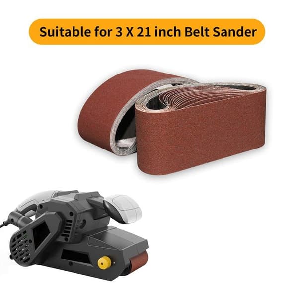 Slibebånd 75 x 533 mm, 10 stk., korn 80 – til båndslibere