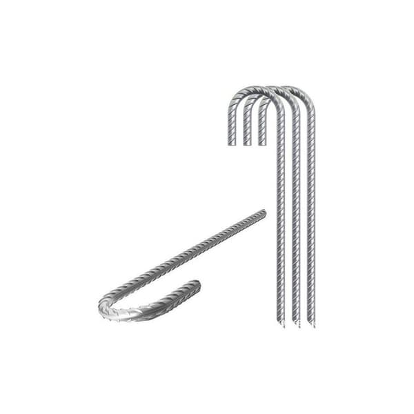 Silver XL Markpinnar, Tältpinnar, 10-pack, Galvaniserade, 30 cm, Elförzinkat Stål