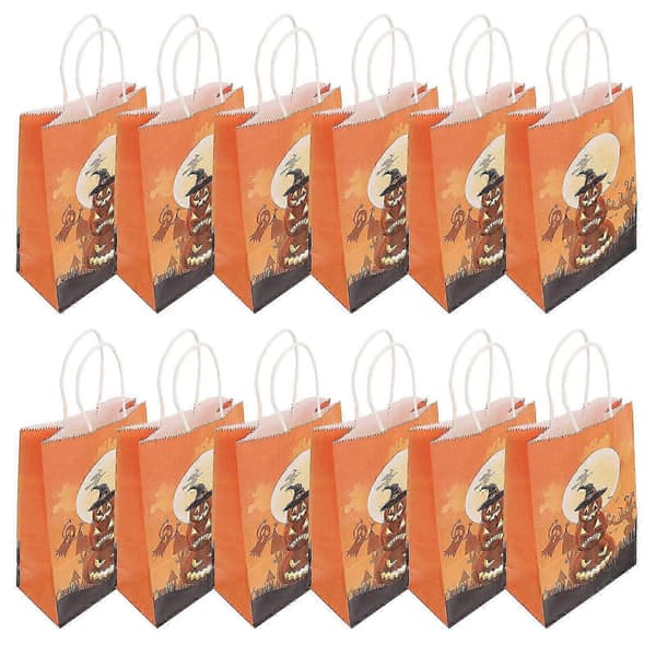 12 st Halloween tecknad godisförpackningspåse Kreativ presentförpackningspåse