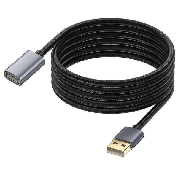 Typ A USB-förlängningskabel 3m USB 2.0 Typ A hane till hona förlängningssladd