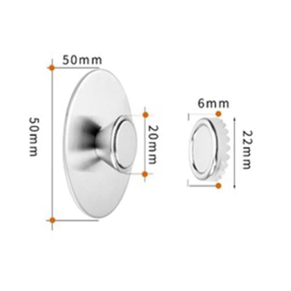 Magnetisk sæbeholder, vægmonteret hængende sæbe i rustfrit stål