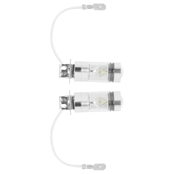 2 kpl 6000K valkoinen LED H3 100W 2323 auton sumuvalopolttimo DRL