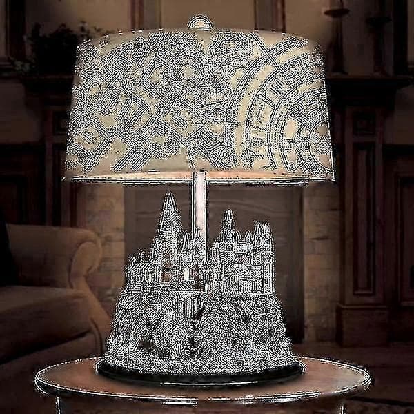 Bradford Exchange Harry Potter Hogwarts Slott Lysande Skulptur Bordslampa