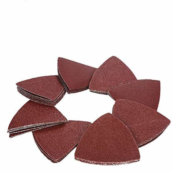 Trekantede slipeputer 80 mm – 72 stk (korning 40/60/80/120/180/240)