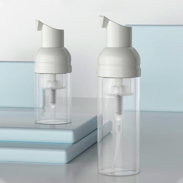 Set med 6 tomma skumflaskor, pumpflaskor, tomma skumdispenserflaskor, transparenta bärbara kosmetiska tomma flaskor för schampo, balsam