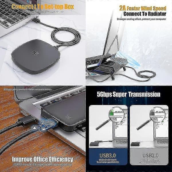 USB 2.0 Svart 1m USB till USB förlängningskabel Typ A Hane till Hane USB 3.0 förlängare