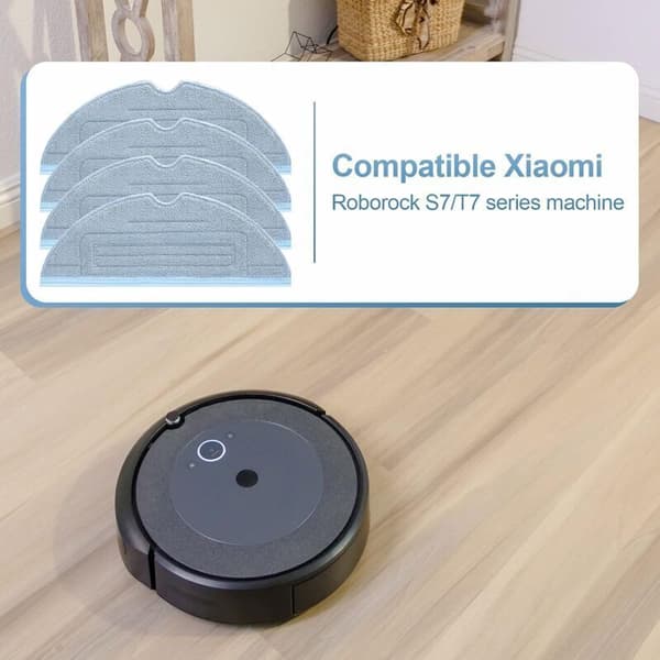 6 stk. moppepuder til Roborock S7 Pro Ultra S7 MaxV Plus S7 Max reservedele tilbehør S7 T7s T7s Plus robotstøvsuger