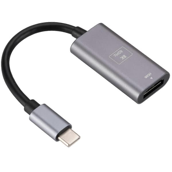 8K/60Hz USB 3.1 Type-C han til HDMI hun konverteradapterkabel, 4.5x2.4x1cm