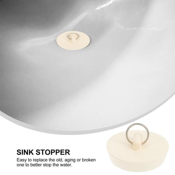 Diskbänksproppar, 6-pack - Gummi - Vit - 10 x 10 mm