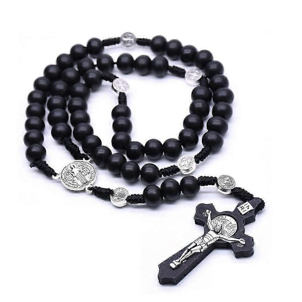 St Benedict Sort Træ Rosenkrans, Naturlige Træperler
