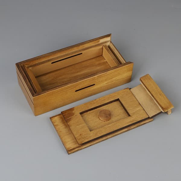 Pusselbox Presentförpackning 18 x 8 x 4,8 cm med Hemliga Fack Bordsdekor Hem