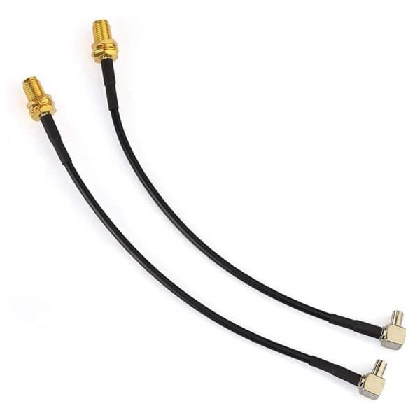 4g antenne lille hun til Ts9 han adapterkabel 15cm 2 stk. til ekstern antennerouter E5372 E5577 E