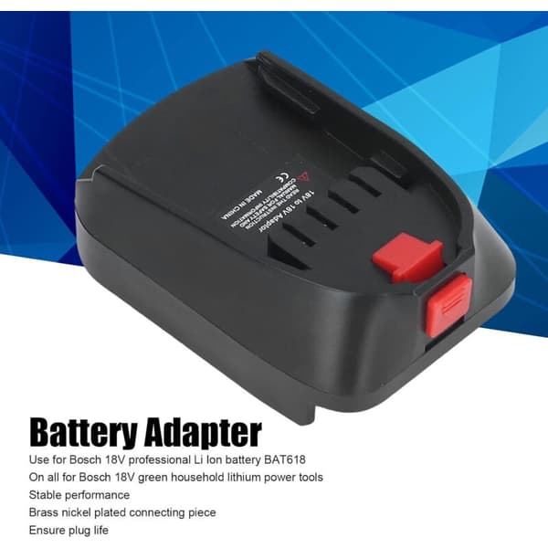 BOSB18C Batteriadapterkonverter Lithium Batteriadapter til Bosch BAT618 18V Li-ion Batterier Konverter til Bosch Type B til Bosch Type C