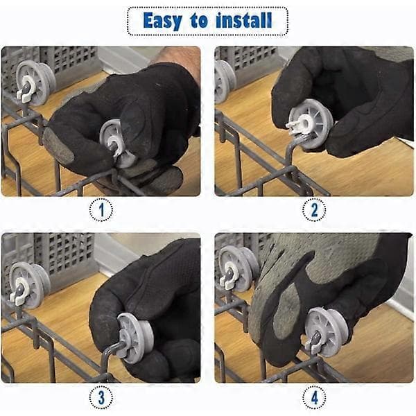 8 hjul för Siemens Bosch Beko Neff Diskmaskin Universal Nedre korg