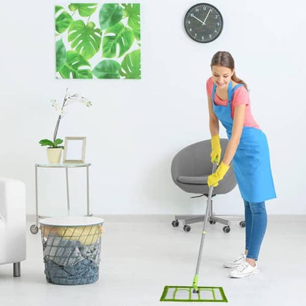 Gjenbrukbare våtmoppputer for Swifers Sweeper tørre feiekluter, vaskbare mikrofibermoppputer
