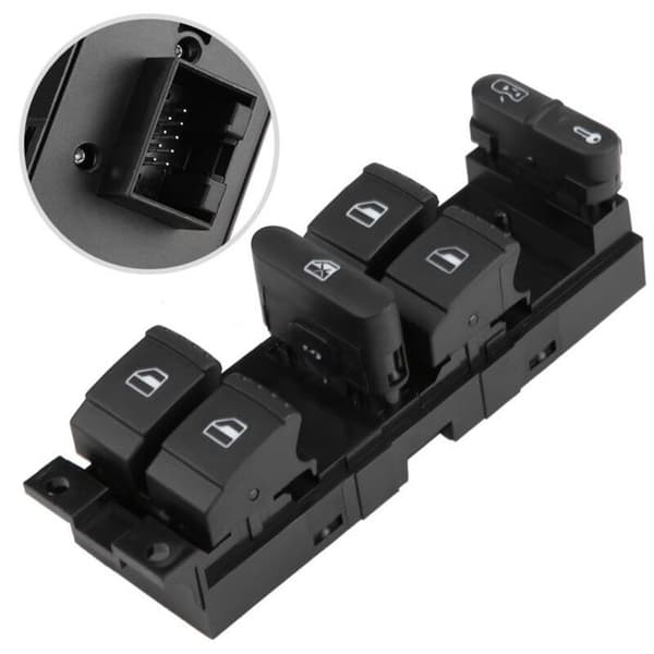 Elektrisk hovedvindusbryter for Golf Jetta Bora Passat B5 Seat Leon Toledo 1999-2006