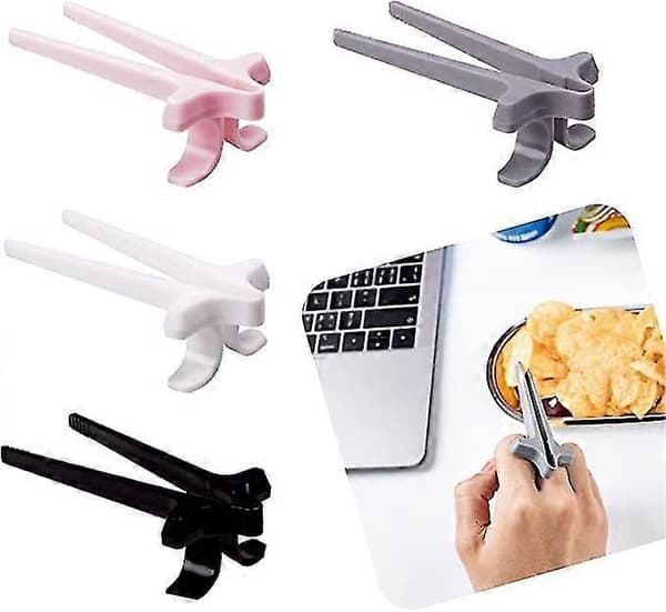 4 st Fingerpinnar för Gamers Snack Clips Pinnar