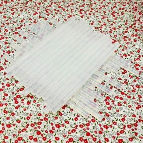 Smältlimstavar 7x150mm Transparent lim för limpistol 7mm - 36-pack