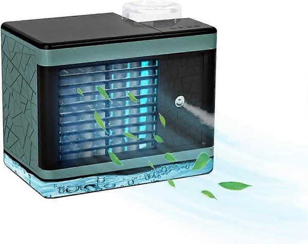 Mobil klimaanlegg Mini luftkjøler USB-luftkjøler med luftfukter