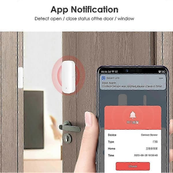 Wifi Smart Dør/Vindu Sensor Alarm Detektor Sikkerhet