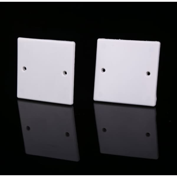 Sæt med 5 dæksler til indmurede dåser – Klipsmontering – 86x86mm – Æstetisk indendørs/udendørs finish
