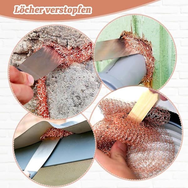 Snigel- och snigelnät, kopparsnigelnät 6m x 127mm, dubbelnät kopparremsa trådnät