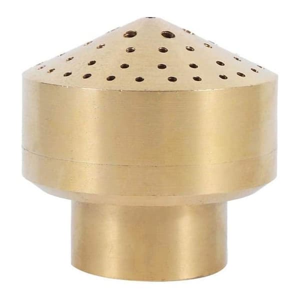 6-punkts fontänmunstycke 25x47 mm - Mässing - Guld - För trädgårds-/poolfontäner